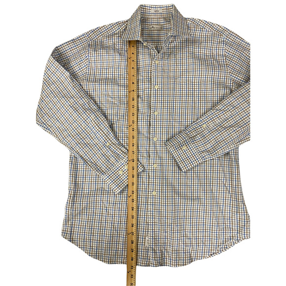 Peter Millar Shirt Mens Large Multicolor Checkered Long Sleeve Button Down - Picture 3 of 6
